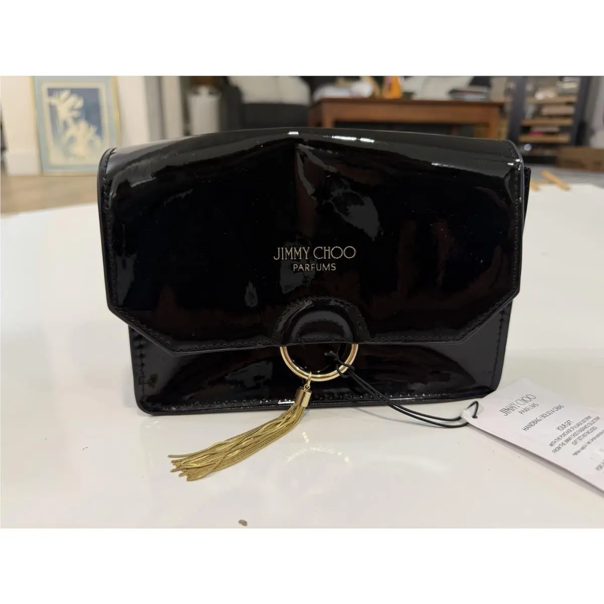 Jimmy Choo Parfums Black Patent Tassel Promotional
