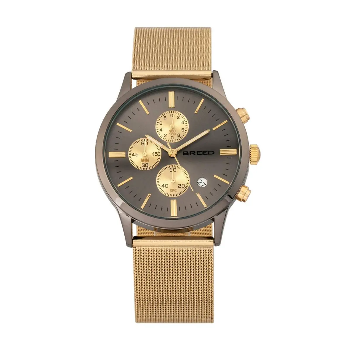 Breed Espinosa Gold/gunmetal Gunmetal Dial Wristwatch BRD7603