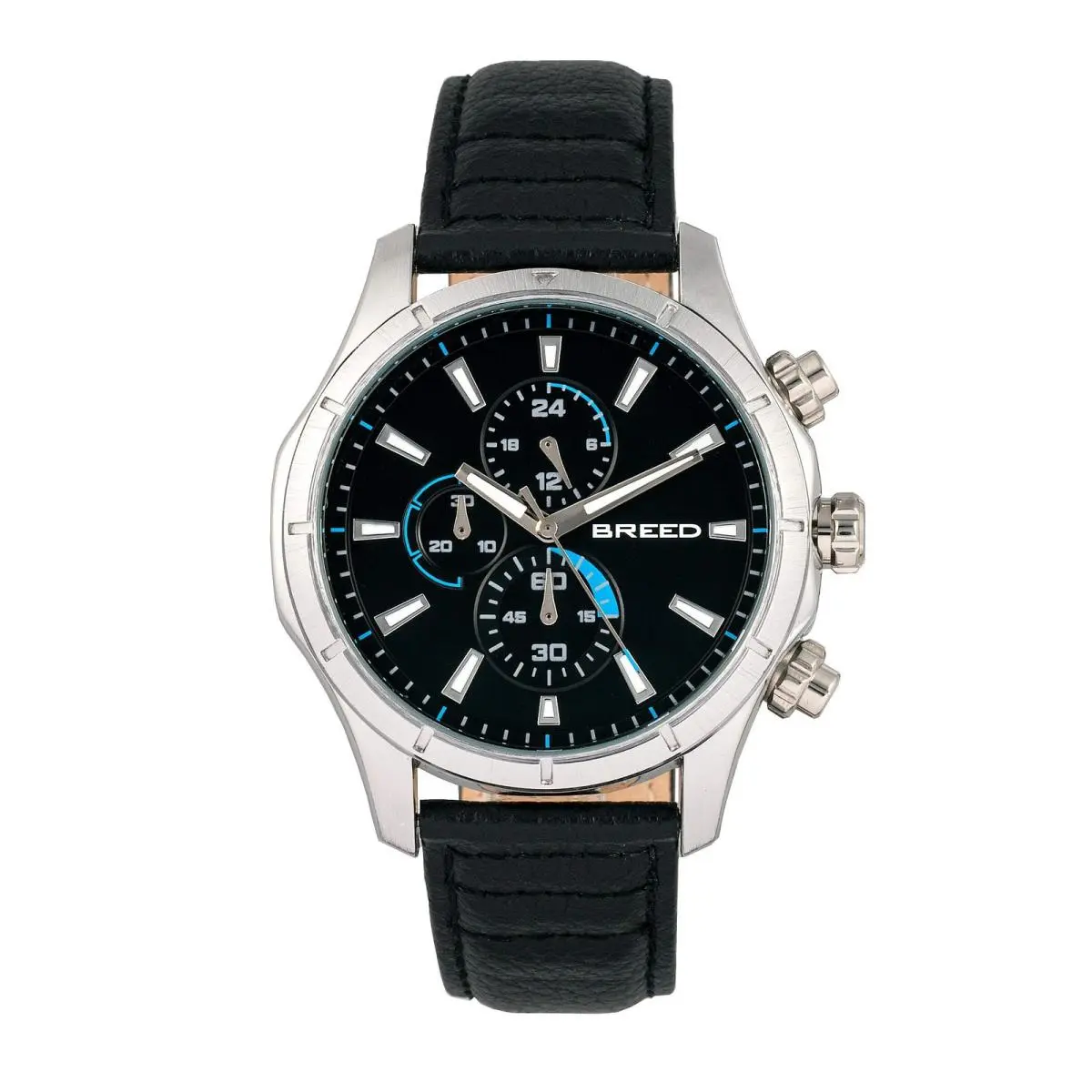 Breed Lacroix Silver/black Black Dial Wristwatch BRD6801