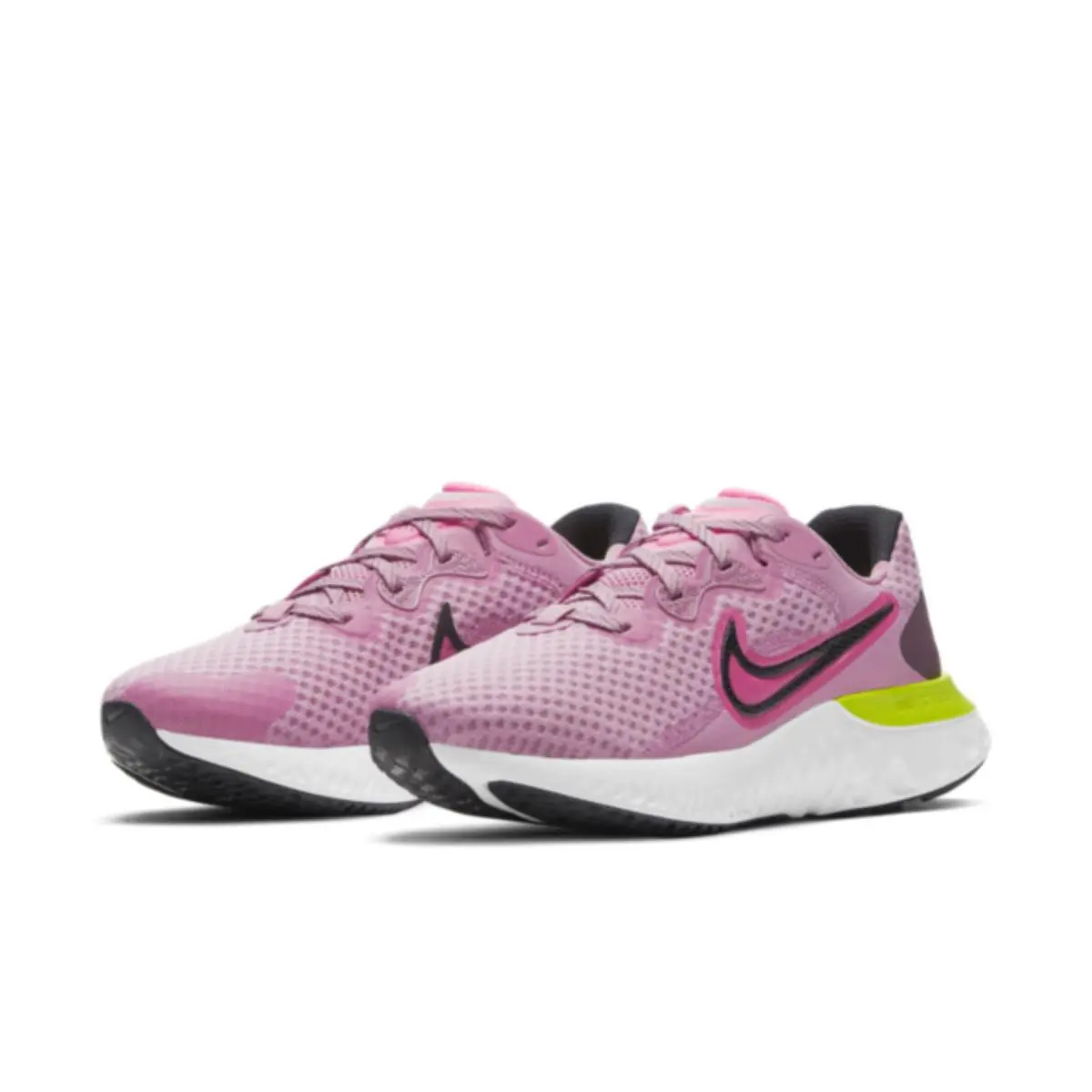Nike Renew Run 2 CU3505-601 Sneakers Women`s 7 Pink Road Running Shoes MEW1660 - Pink