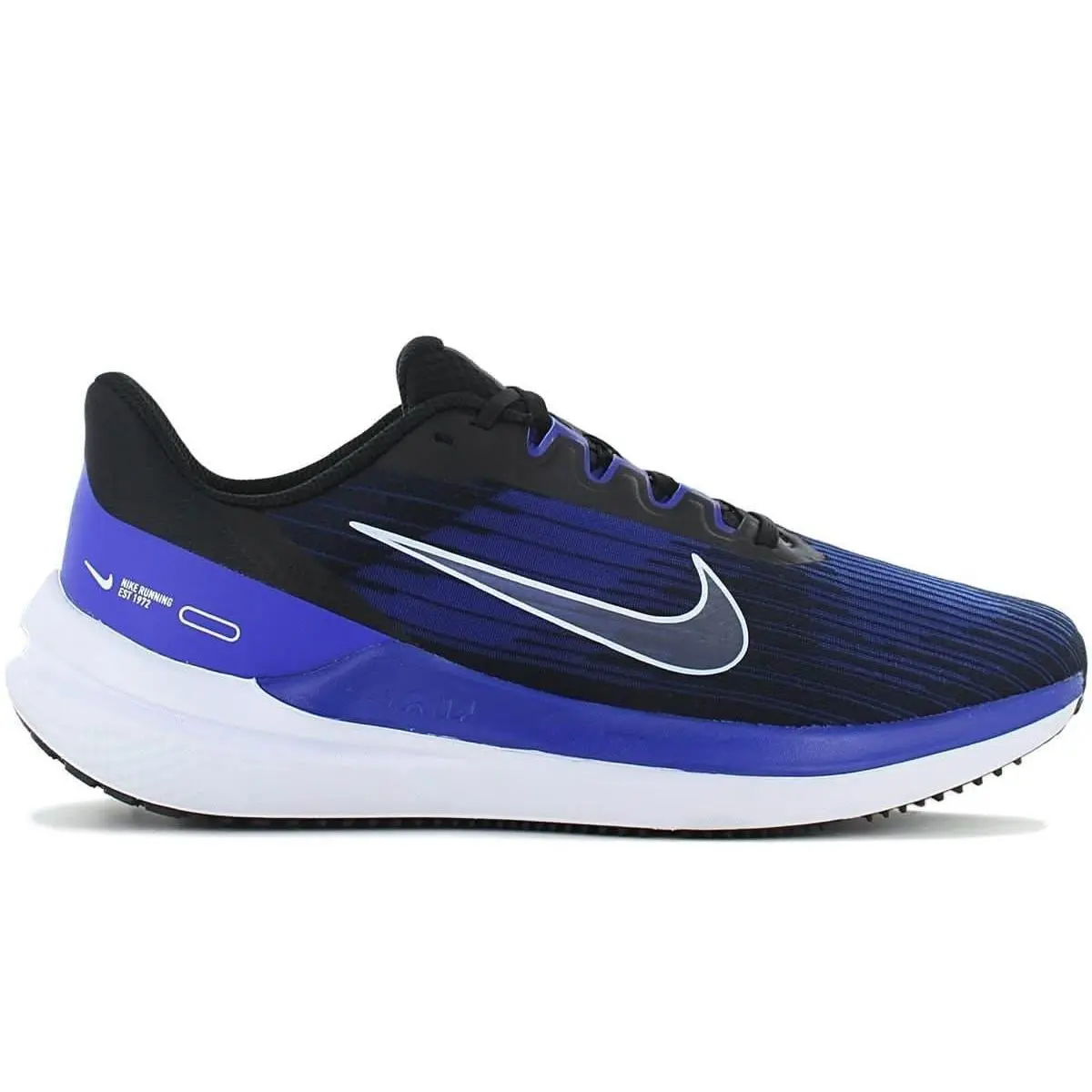 Air Winflo 9 `royal Blue` Men`s Black Running Training Shoes DD6203-004 by Nike