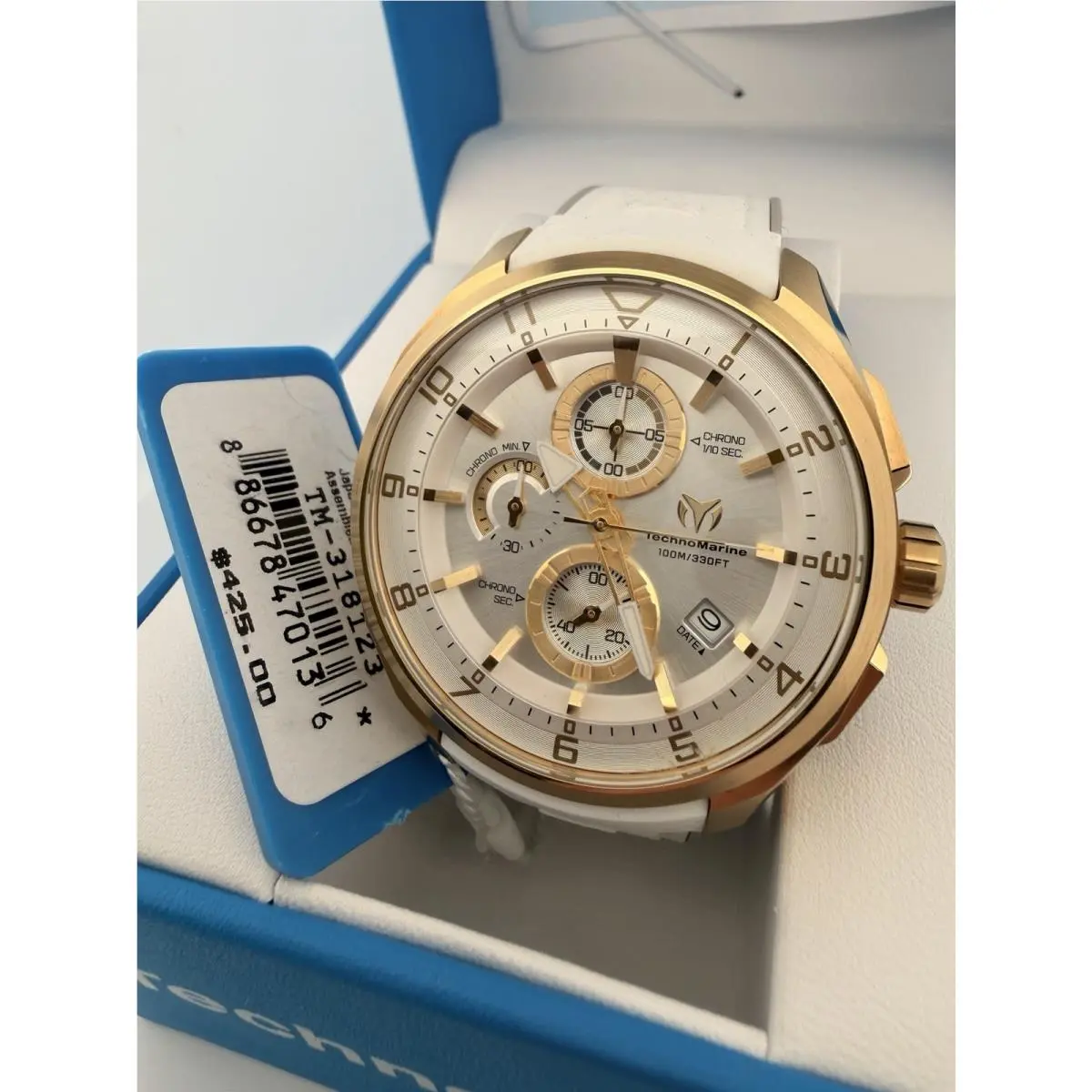Watch Technomarine Men`s Ocean Quantum 44mm Stainless Steel Silicone Band by TechnoMarine