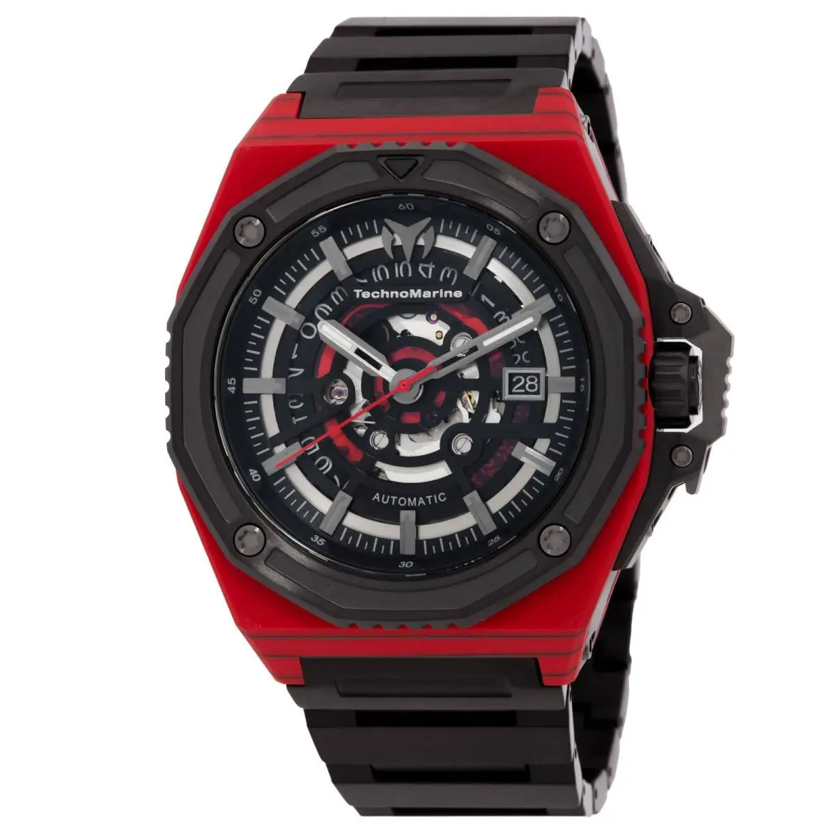Technomarine Carbon Nautic Automatic Black Dial Men`s Watch TM-525001