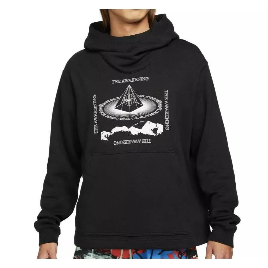 Nike Kyrie Black Men`s Size Medium Pullover Hoodie Sweatshirt DA6692-010