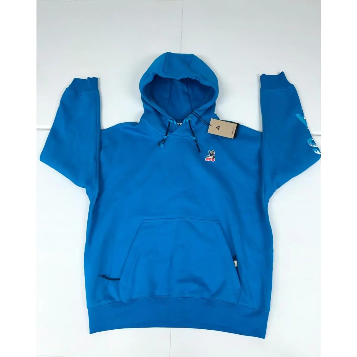 Nike Acg Usa Hoodie Men`s Blue Lagoon Therma-fit Oversized Pullover HQ5729-469