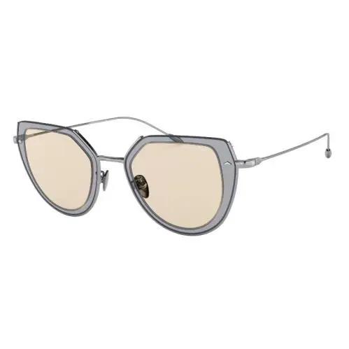 Unisex Sunglasses AR6119 301093 Gunmetal Light Brown by Giorgio Armani