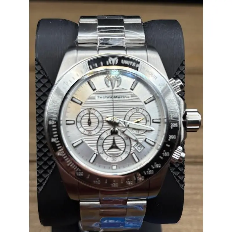 Technomarine Manta Grand Men’s Chronograph 47mm Stainless Steel Silver Dial