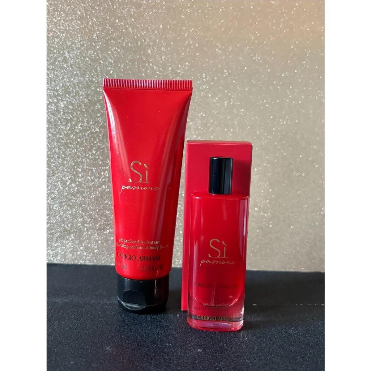 SI Passione Edp 15 ML Travel Spray Body Lotion 2.5 ML by Giorgio Armani