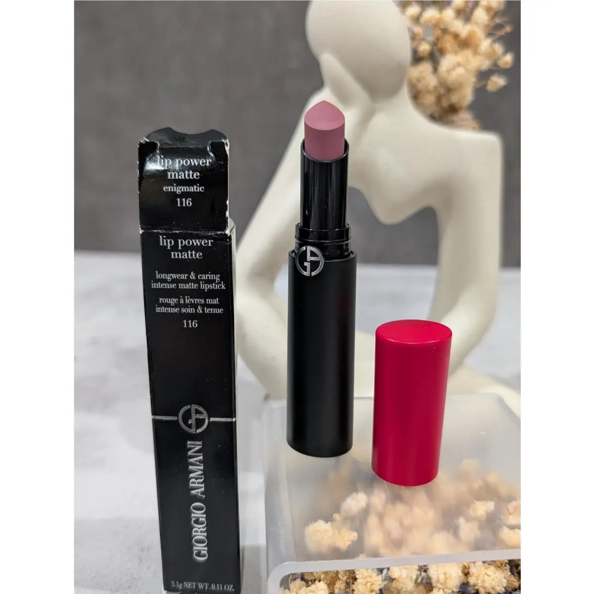 Giorgio Armani Lip Power Matte Lipstick in 116 Enigmatic