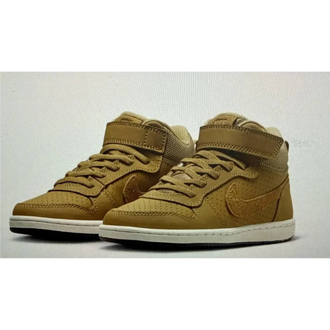 Nike shoes - Nike Court Borough Mid - Court Borough Mid - Wheat/Wheat-Summit-Black 9