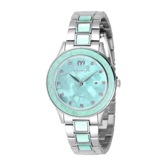 Technomarine Women`s Seafoam Glow 33mm Quartz Watch TM-725056 by TechnoMarine