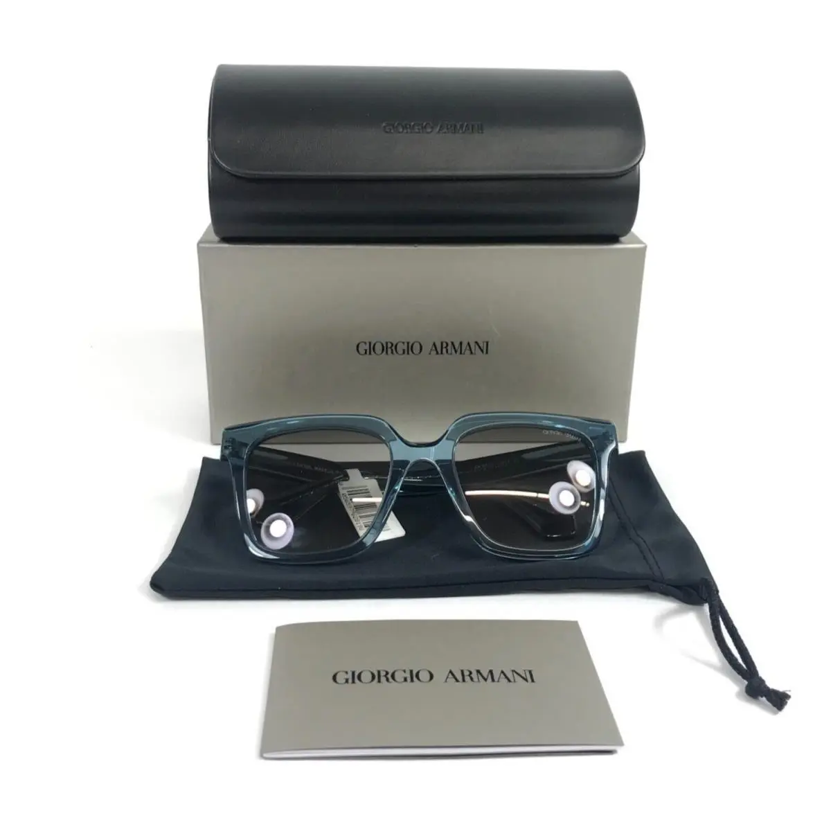 Sunglasses AR8156 5934/32 Transparent Blue w/ Clear Gradient Grey by Giorgio Armani