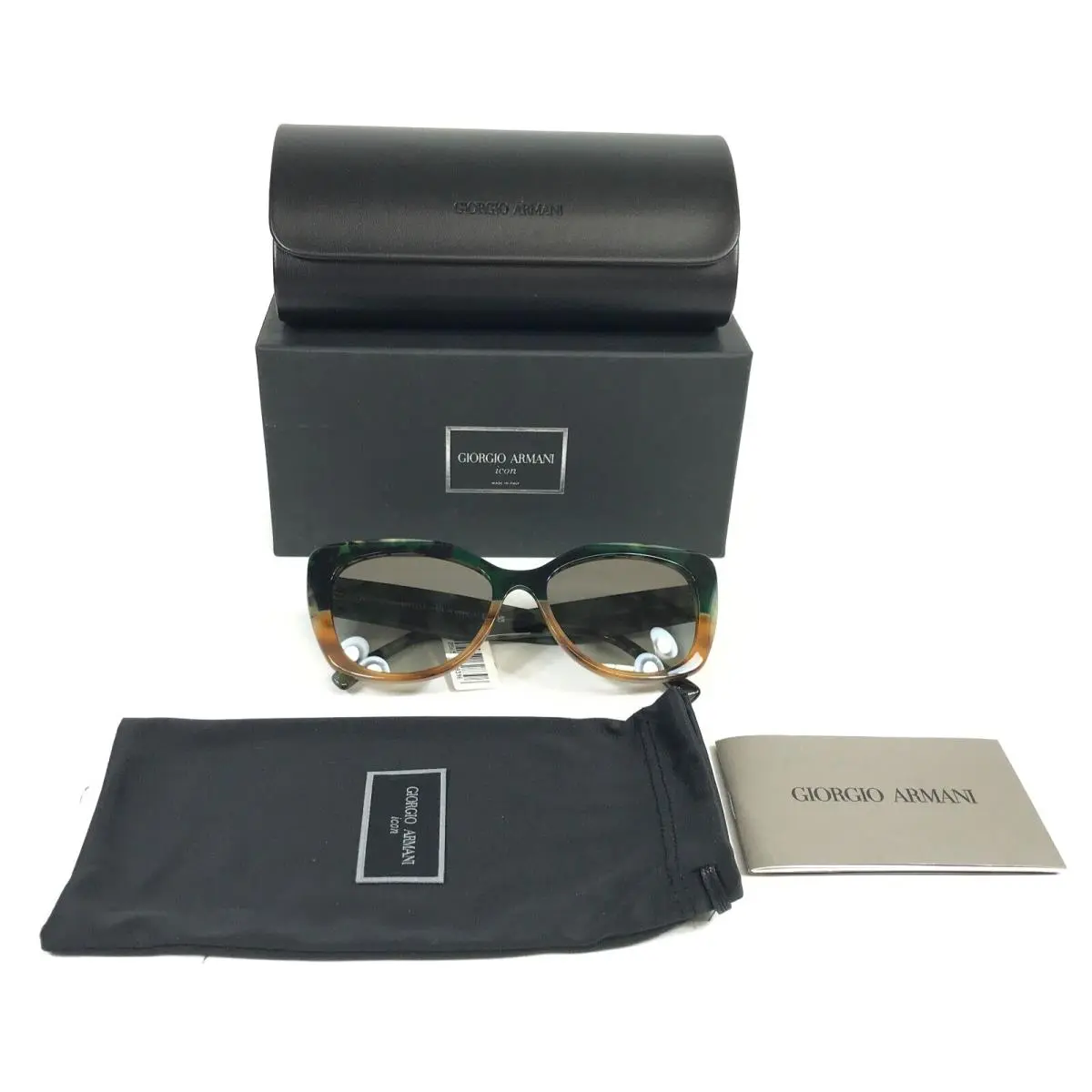 Sunglasses AR8161 5930/2L Green Havana Brown w/ Brown Gradient by Giorgio Armani