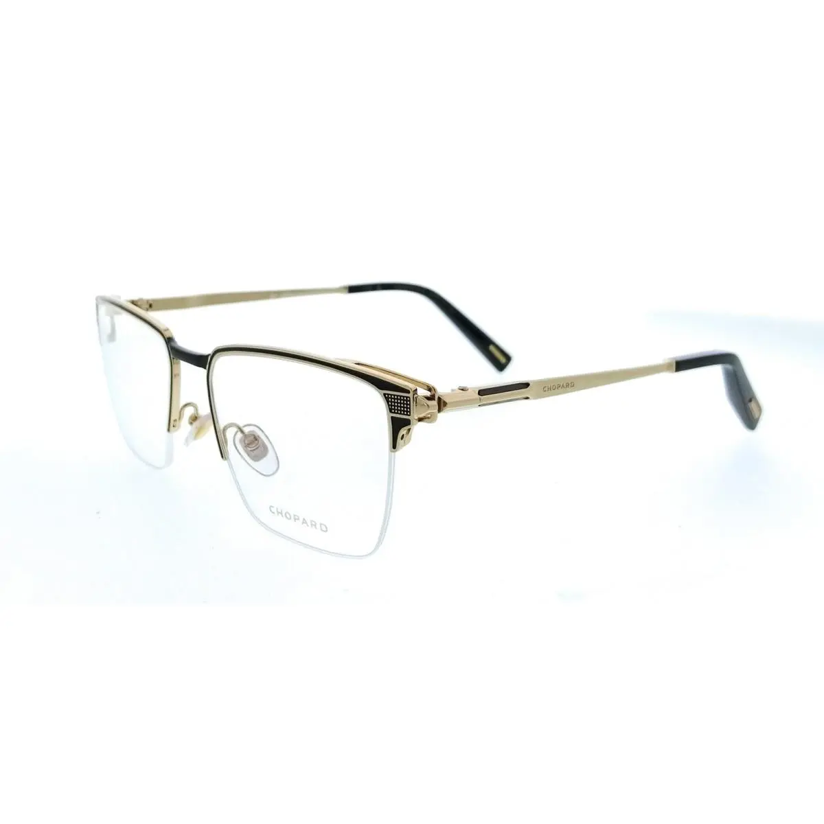 VCHL20 540301 Rose Gold Black Square Mens Optical Frames by Chopard