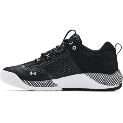 Under Armour shoes - BLACK-WHITE-METALLIC SILVER 5