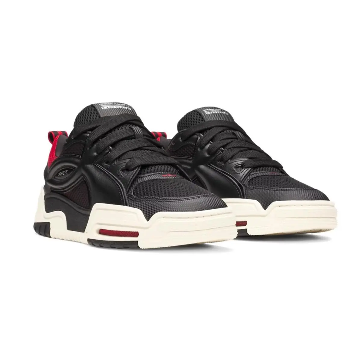 Under Armour shoes - Under Armour Dodge - Dodge - Black, Manufacturer: Black / Red / Metallic Silver - 001 17