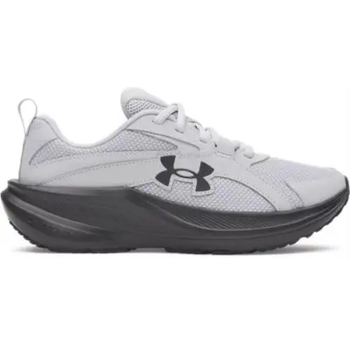 Under Armour Unisex Big Kid`s Grade School Charged+ Assert 11 Running Shoes Gray