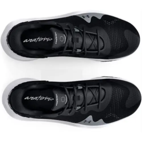 Under Armour shoes - BLACK-WHITE-METALLIC SILVER 1