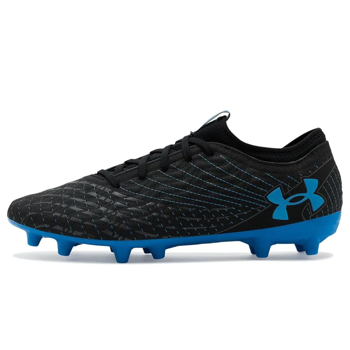 Under Armour shoes - Black/Castlerock/Blue Atlantis 2