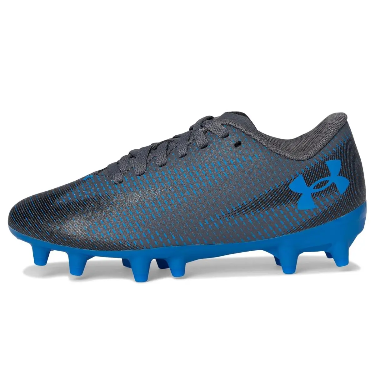 Under Armour shoes - Castlerock/Black/Blue Atlantis 2