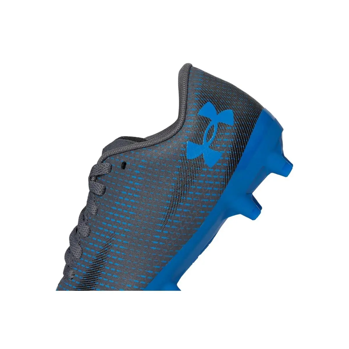 Under Armour shoes - Castlerock/Black/Blue Atlantis 4