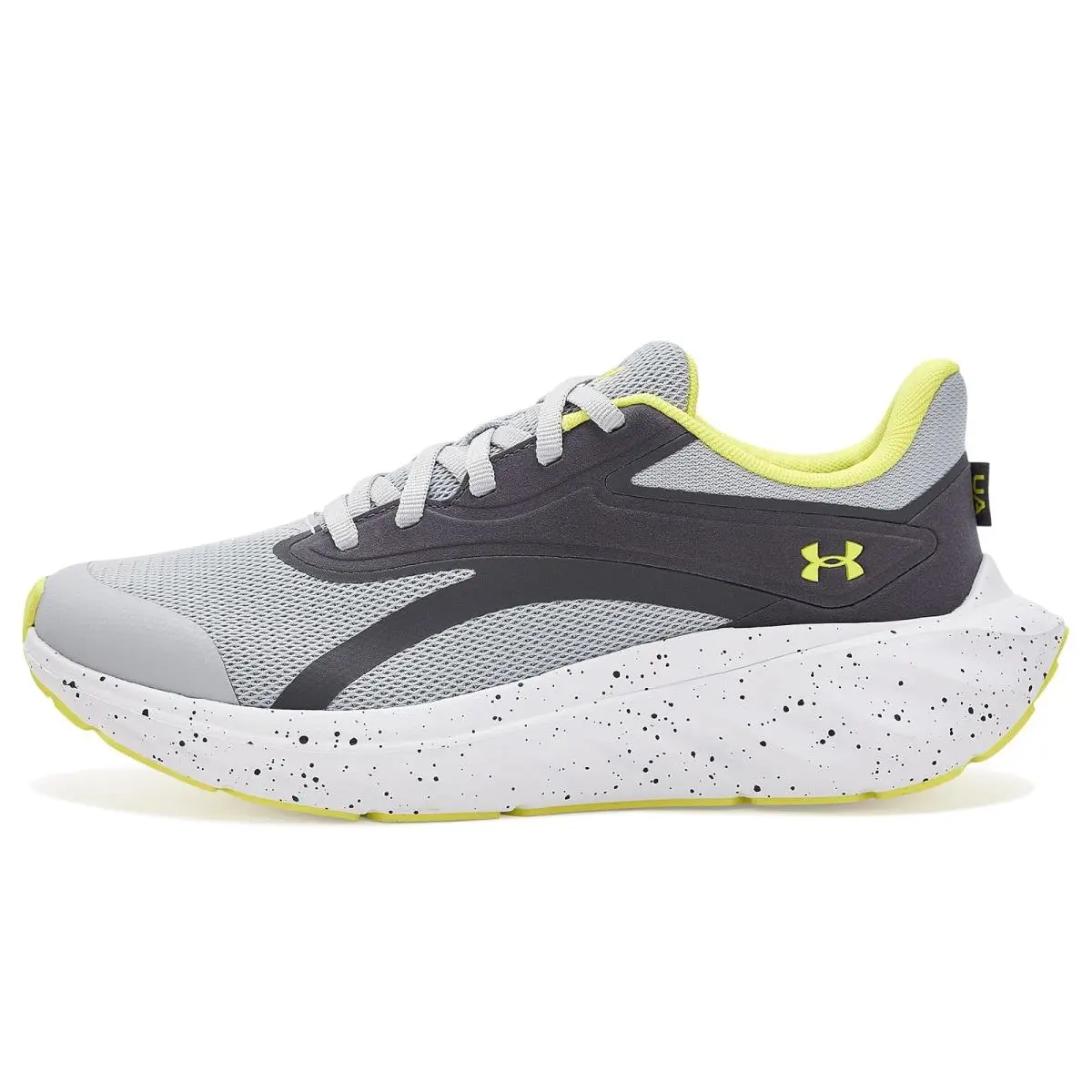 Under Armour shoes - Mod Gray/Castlerock/Lumin Yellow 9