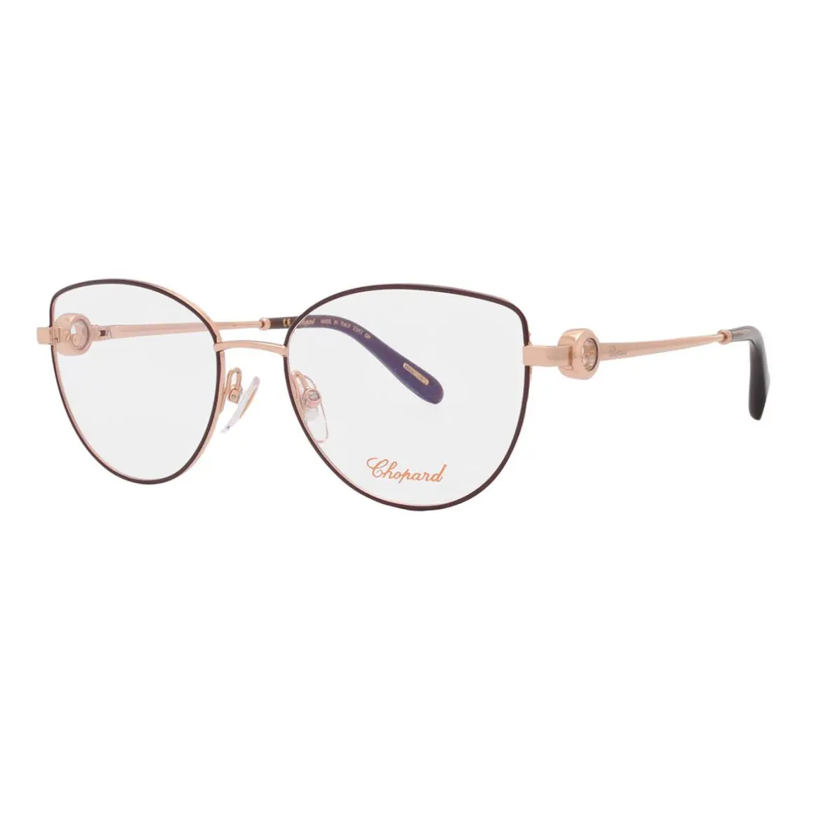 Chopard Demo Cat Eye Ladies Eyeglasses VCHG02S 02AM 53 Optical Frame