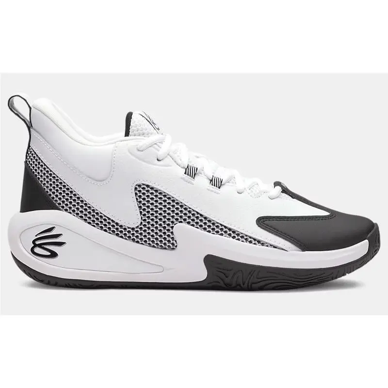 Under Armour Curry 3Z 25 Sde Basketball Shoes Mens White Black 6000749 100