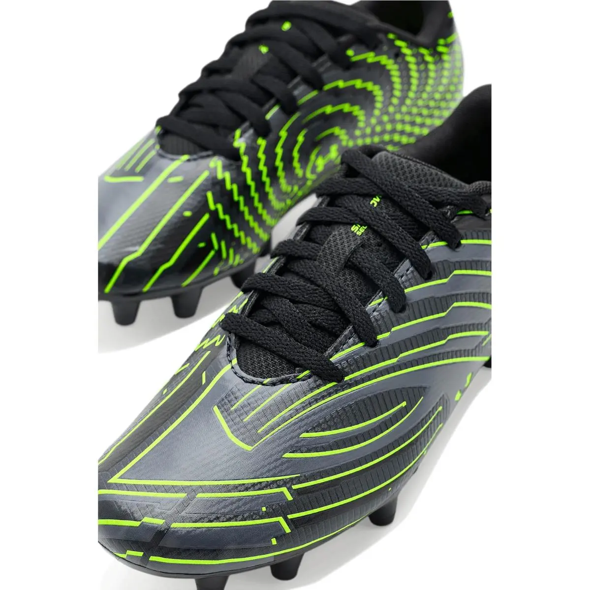 Under Armour shoes - Black/Titan Gray/Hyper Green 4