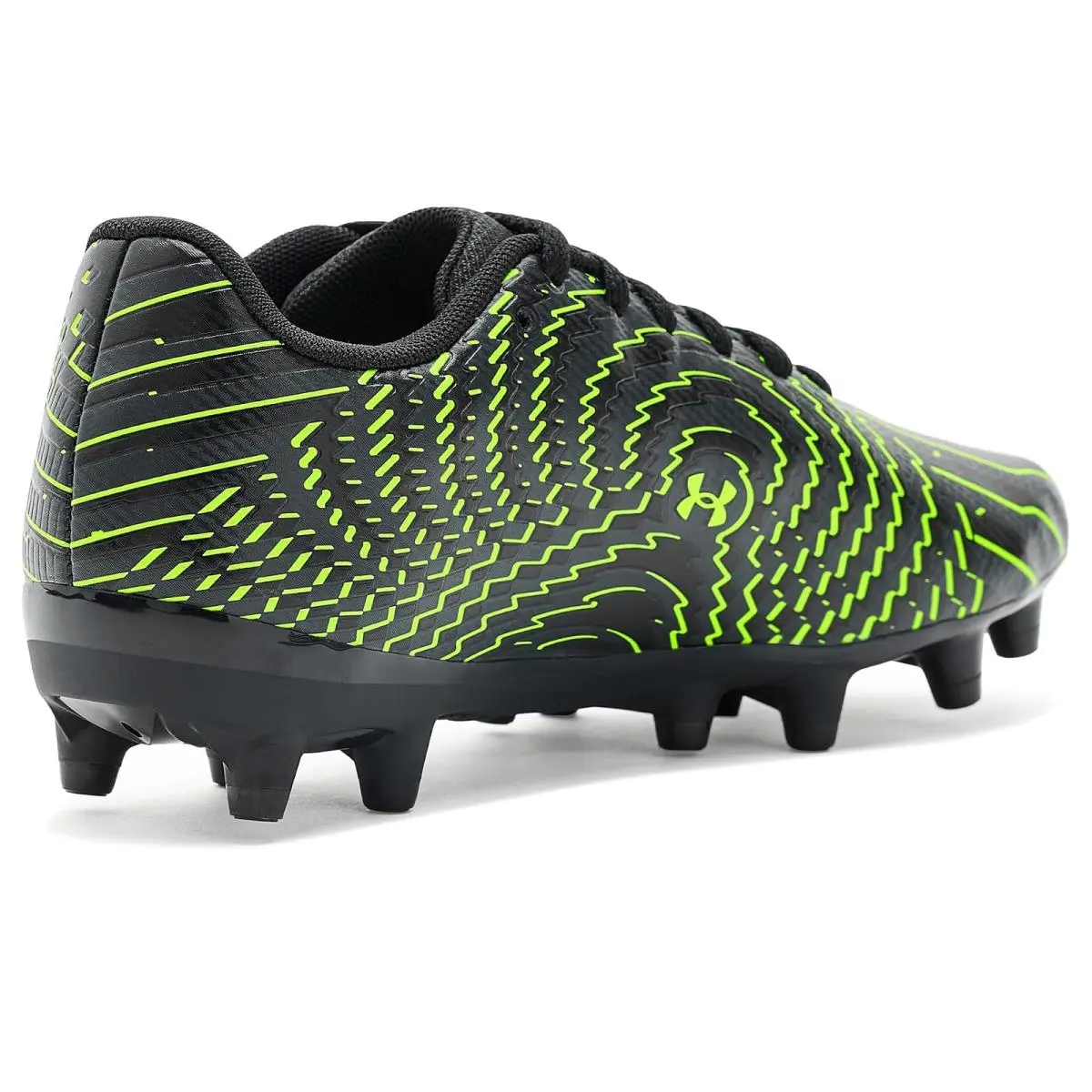 Under Armour shoes - Black/Titan Gray/Hyper Green 8