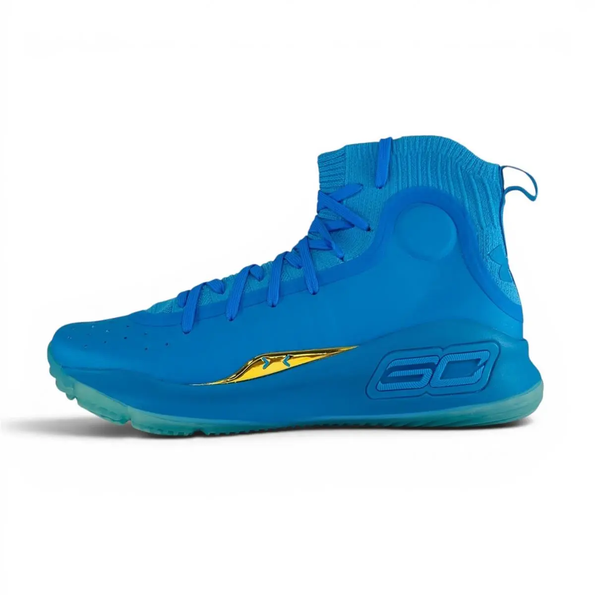 Under Armour Curry 4 Retro Flooded Blue Men`s Basketball Shoes 1298306-404