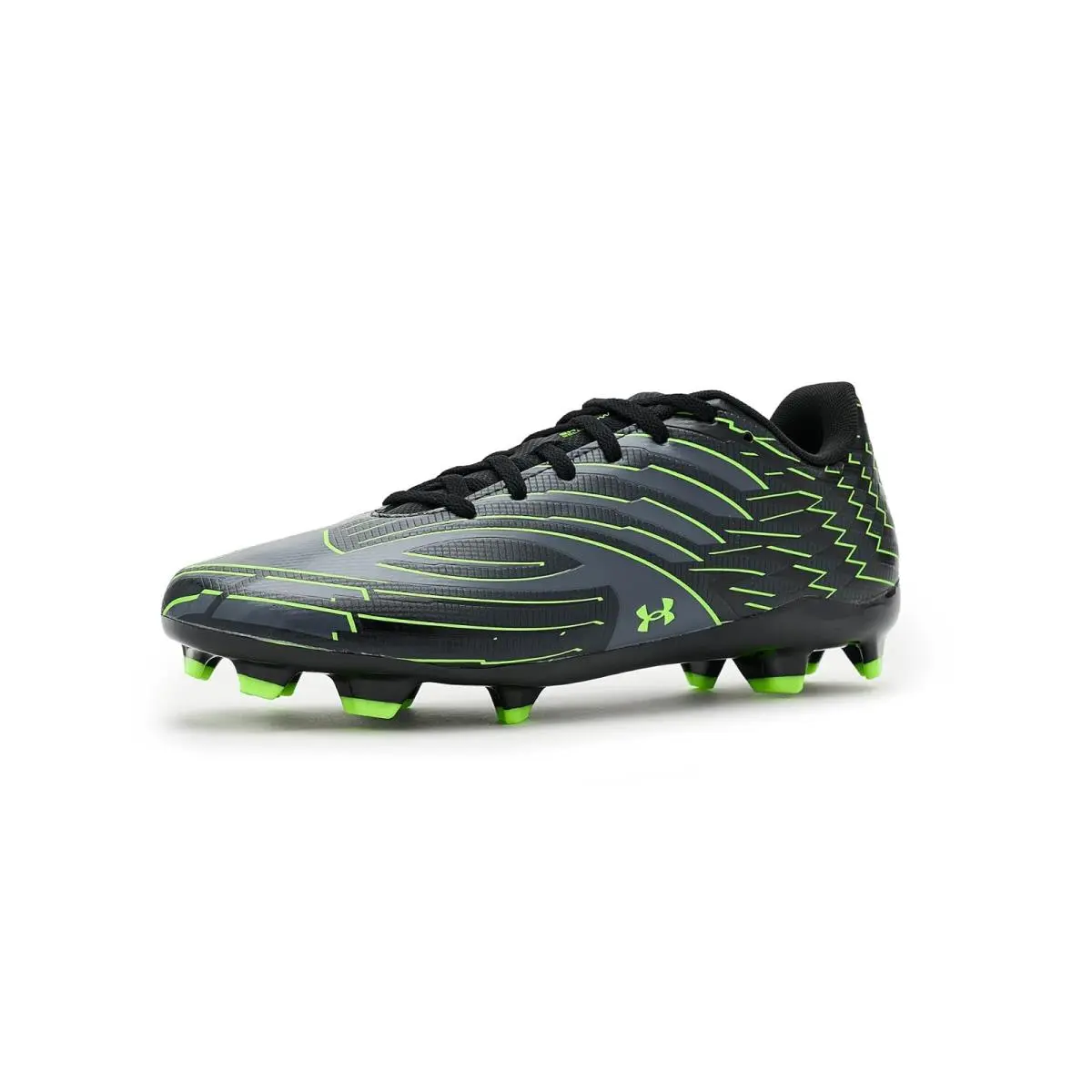 Unisex Sneakers Athletic Shoes  Mach 1 Select Soccer Cleats Black/Titan Gray/Hyper Green by Under Armour