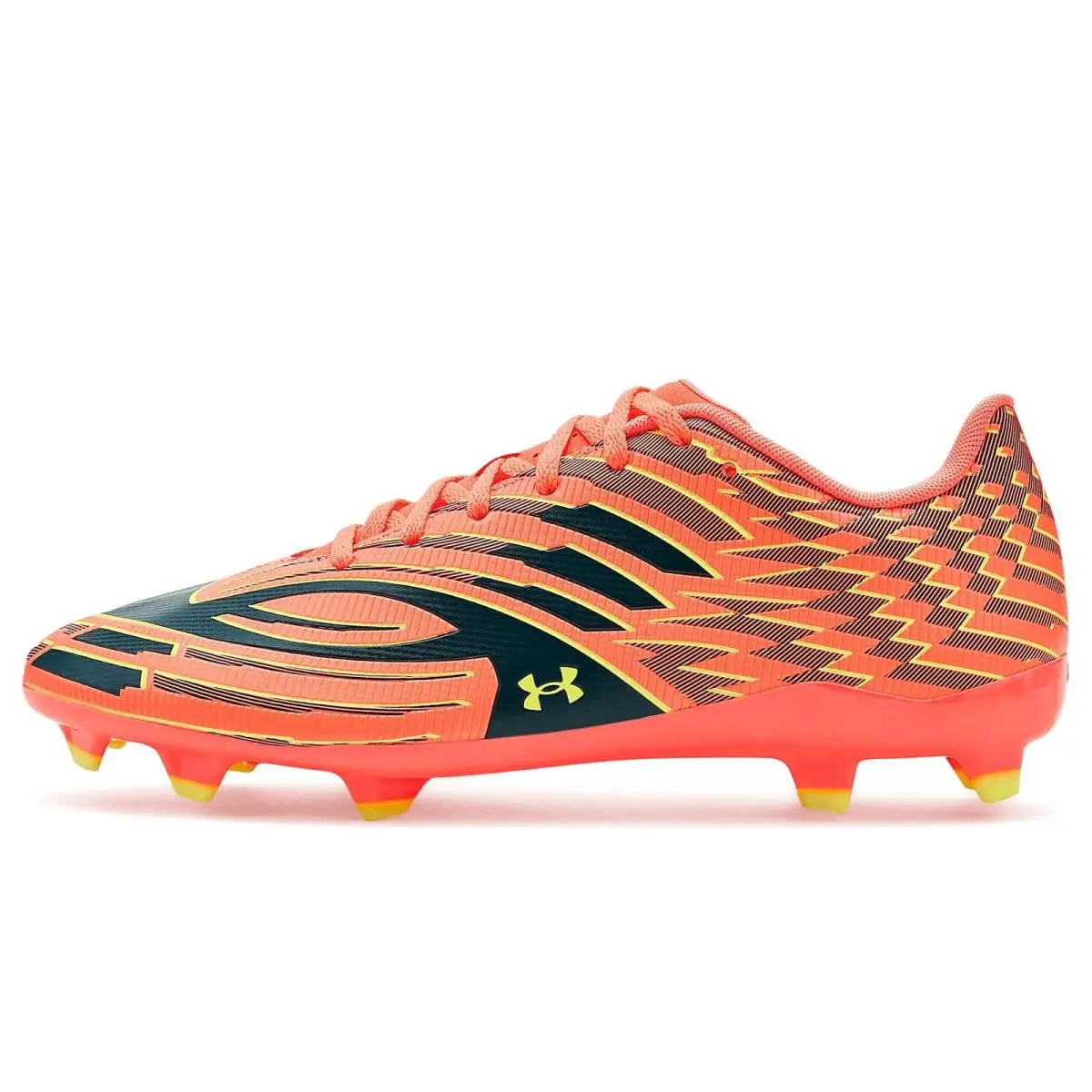 Under Armour shoes - Electric Tangerine/Arden Green/High Vis Yellow 9