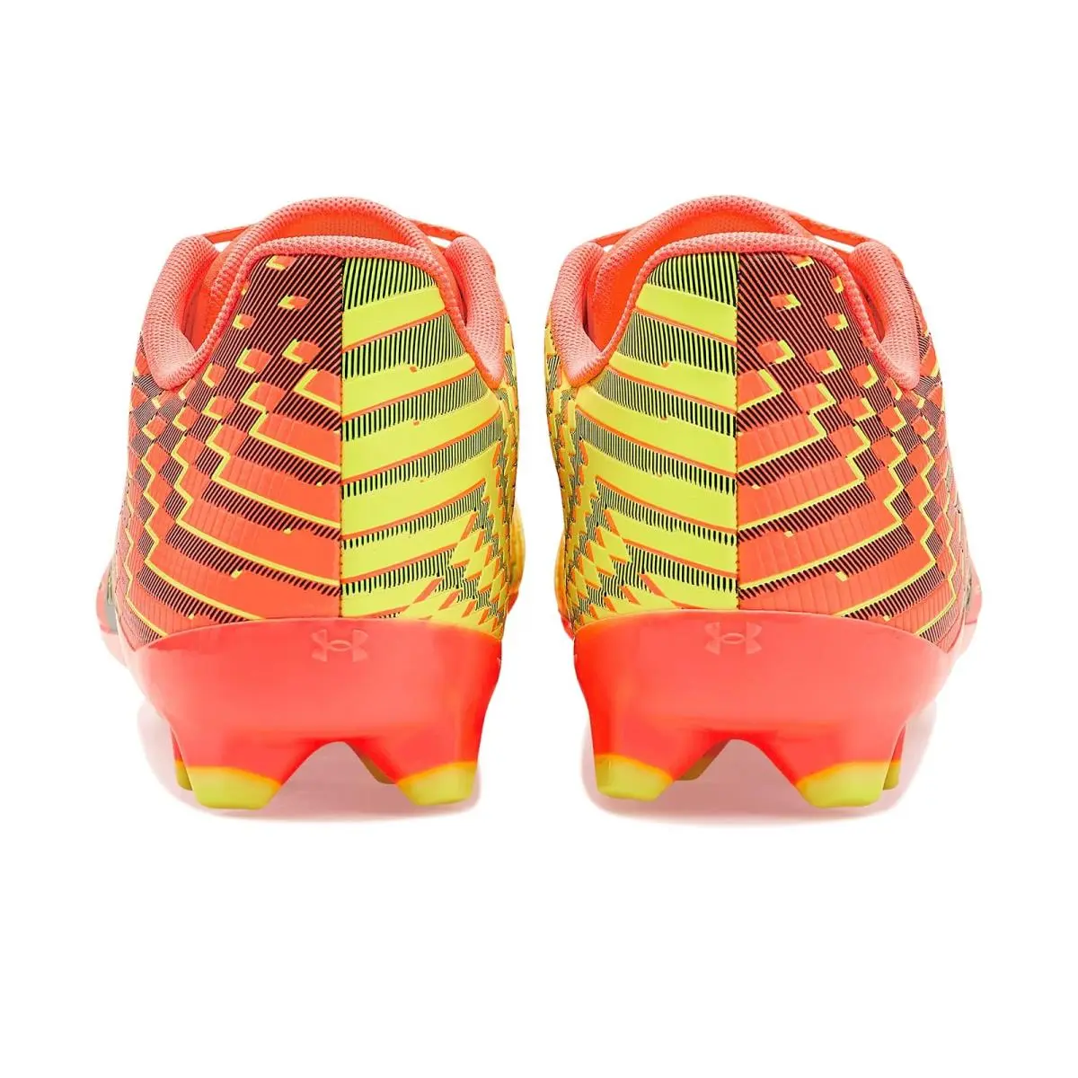 Under Armour shoes - Electric Tangerine/Arden Green/High Vis Yellow 12