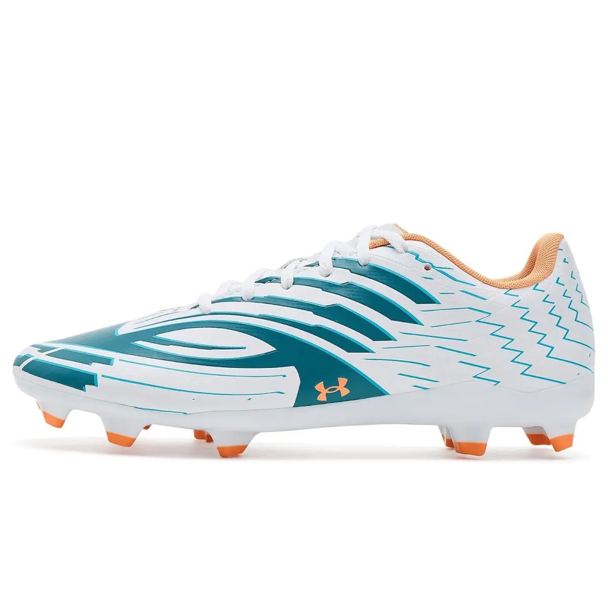 Under Armour shoes - Electric Tangerine/Arden Green/High Vis Yellow 16