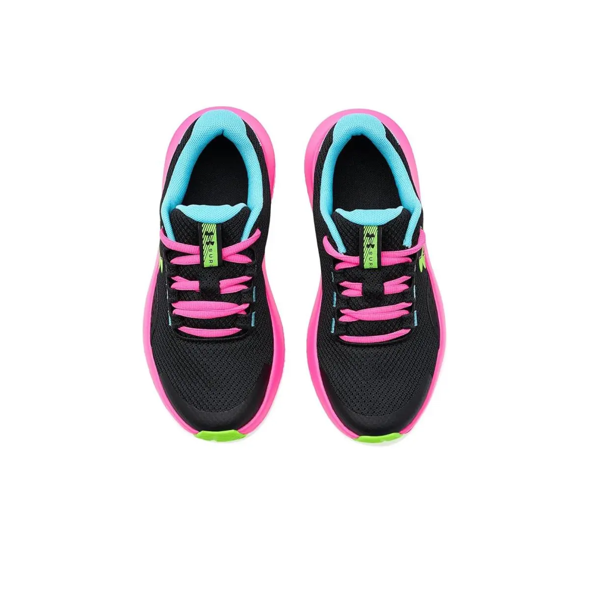 Under Armour shoes - Black/Fresco Blue/Hyper Green 0