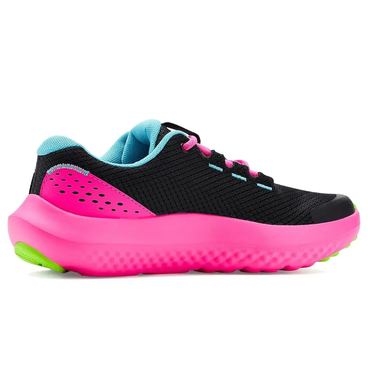 Under Armour shoes - Black/Fresco Blue/Hyper Green 8