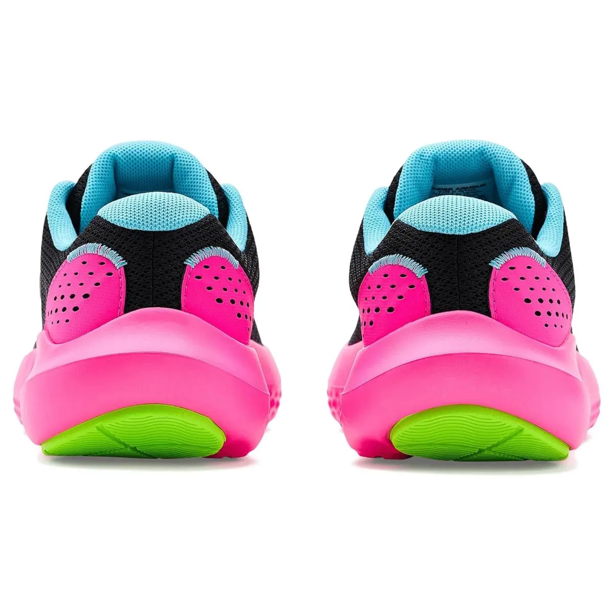 Under Armour shoes - Black/Fresco Blue/Hyper Green 12