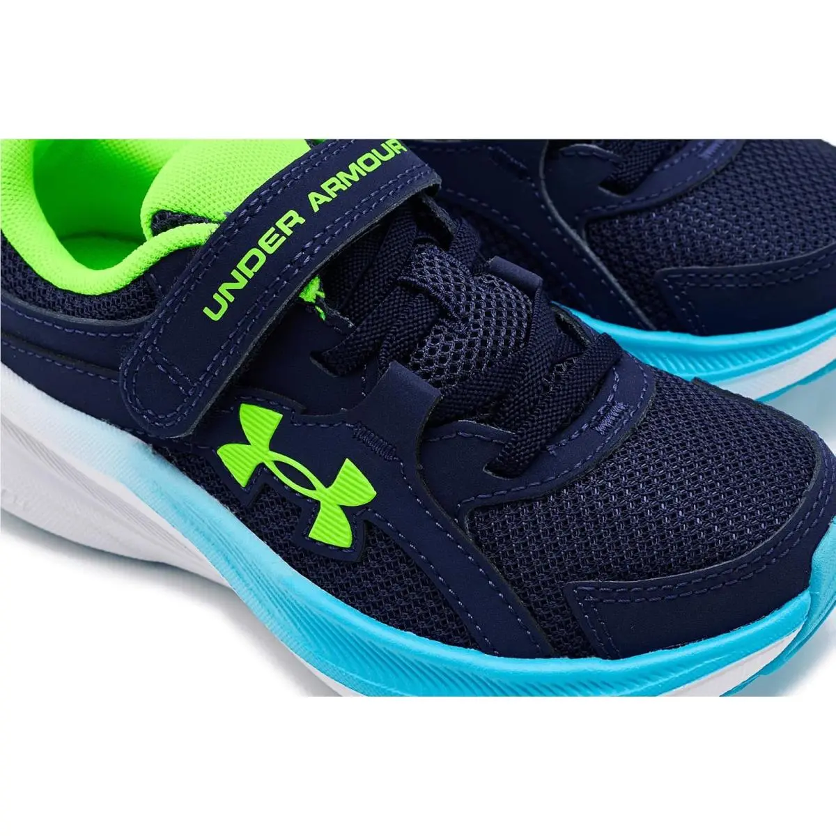 Under Armour shoes - Midnight Navy/Blue Blur/Hyper Green 18