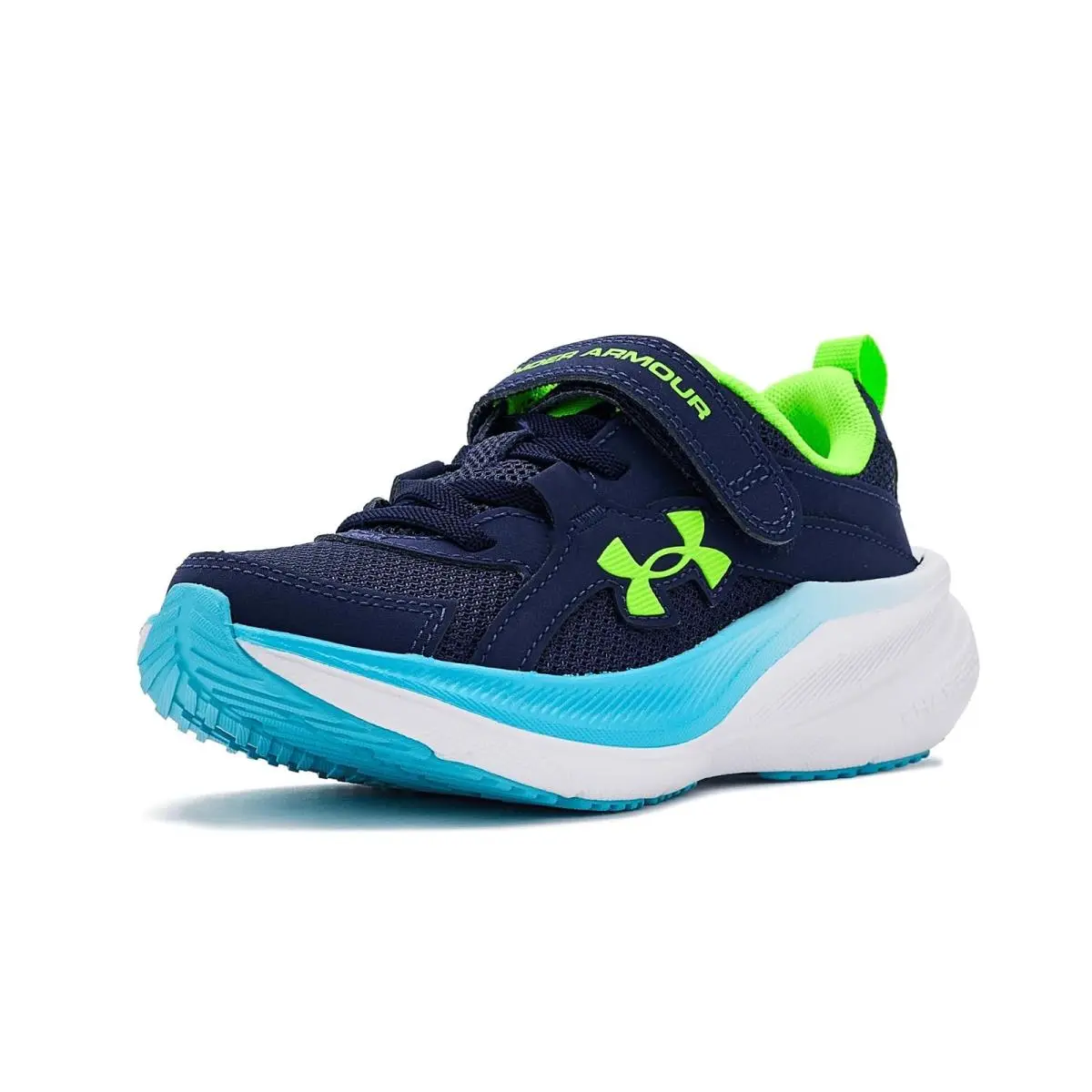 Under Armour shoes - Midnight Navy/Blue Blur/Hyper Green 13