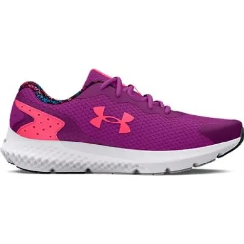Under Armour Girls` Grade School UA Charged Rogue 3 Glitter Running Shoes Mystic