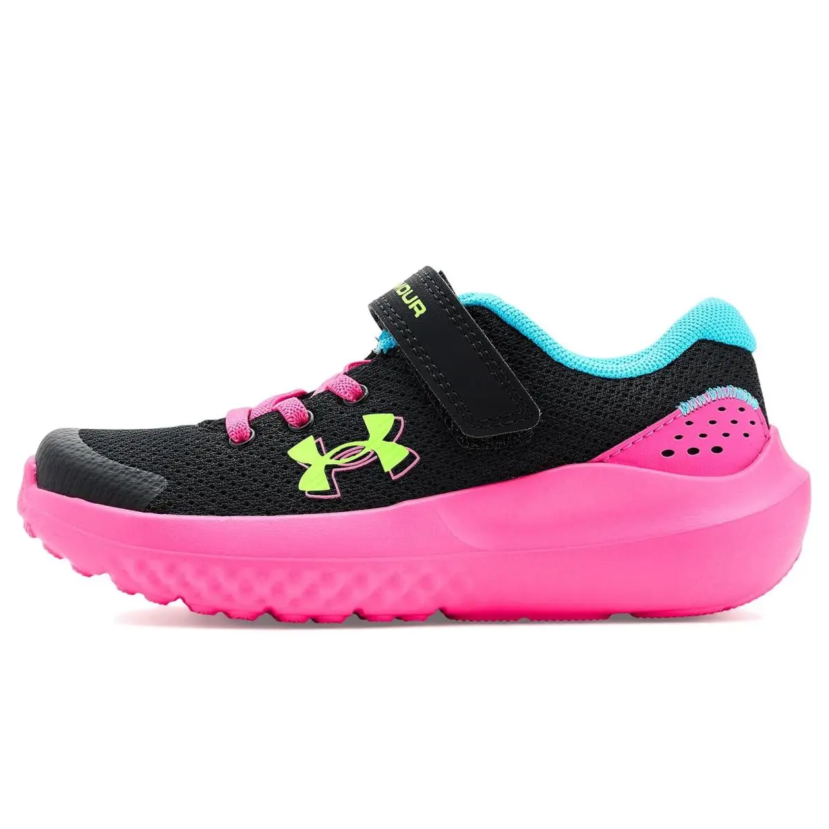 Under Armour shoes - Black/Fresco Blue/Hyper Green 9