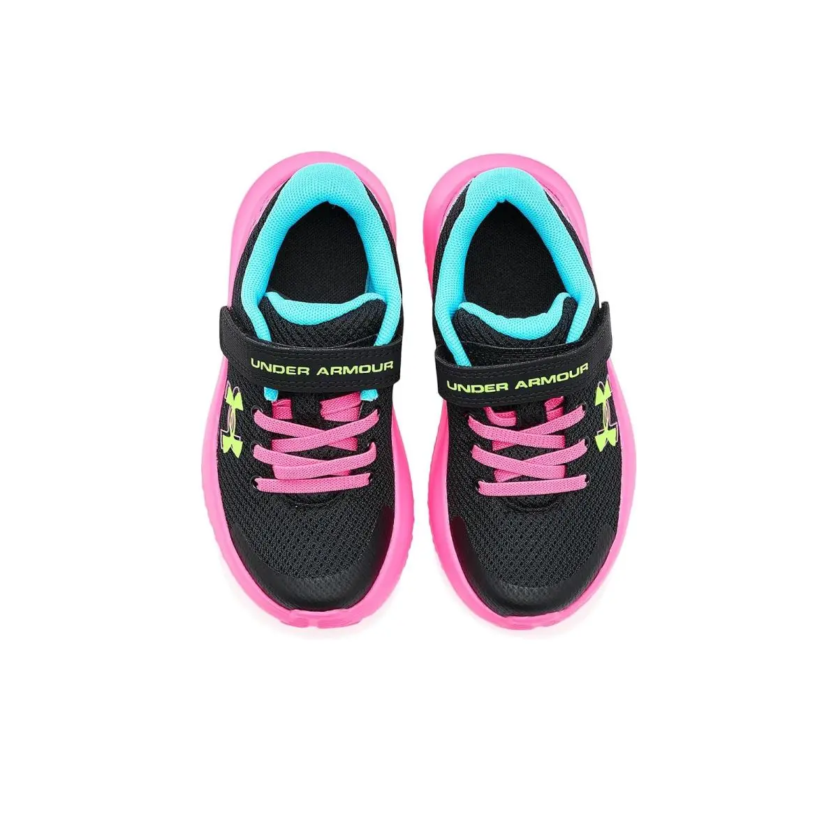 Under Armour shoes - Black/Fresco Blue/Hyper Green 7