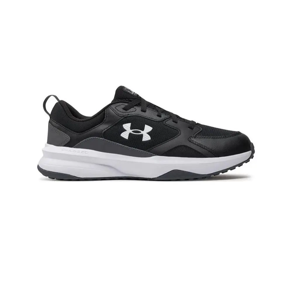 UA Charged Edge Shoes Mens Black Grey Training Running 3026727 003 by Under Armour