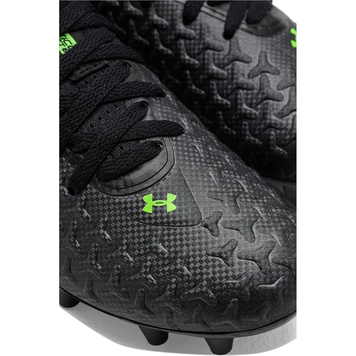 Under Armour shoes - Black/Metallic Black/Hyper Green 4