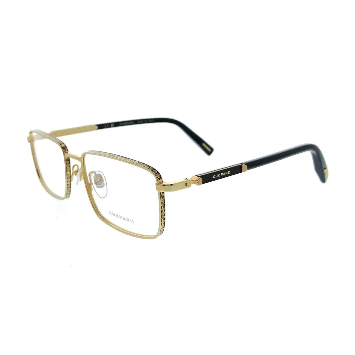 VCHL48 560SA1 Shiny Black Color Square Mens Optical Frames by Chopard