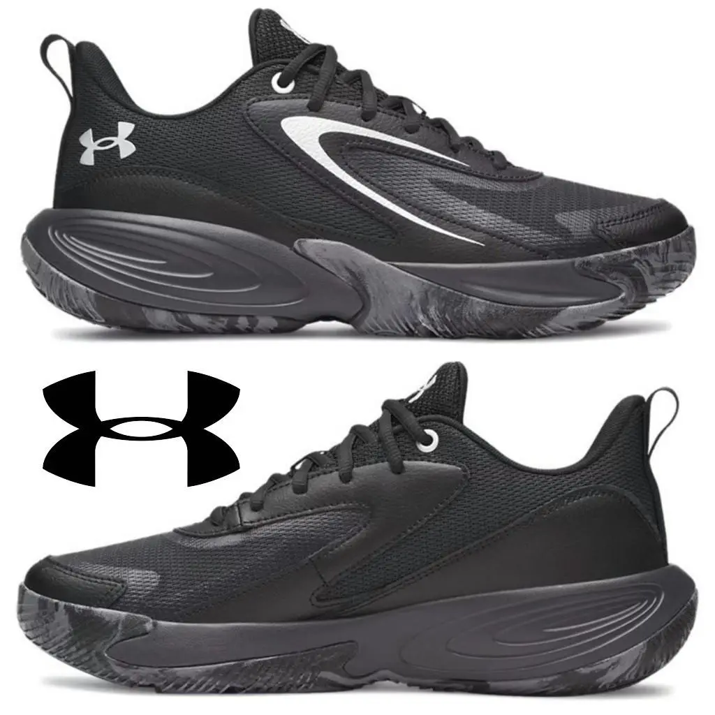 Under Armour Lockdown 8 Shoes Men`s Sneakers Running Comfort Athletic Sport - Black, Manufacturer: Black / Anthracite / Metallic Silver - 002