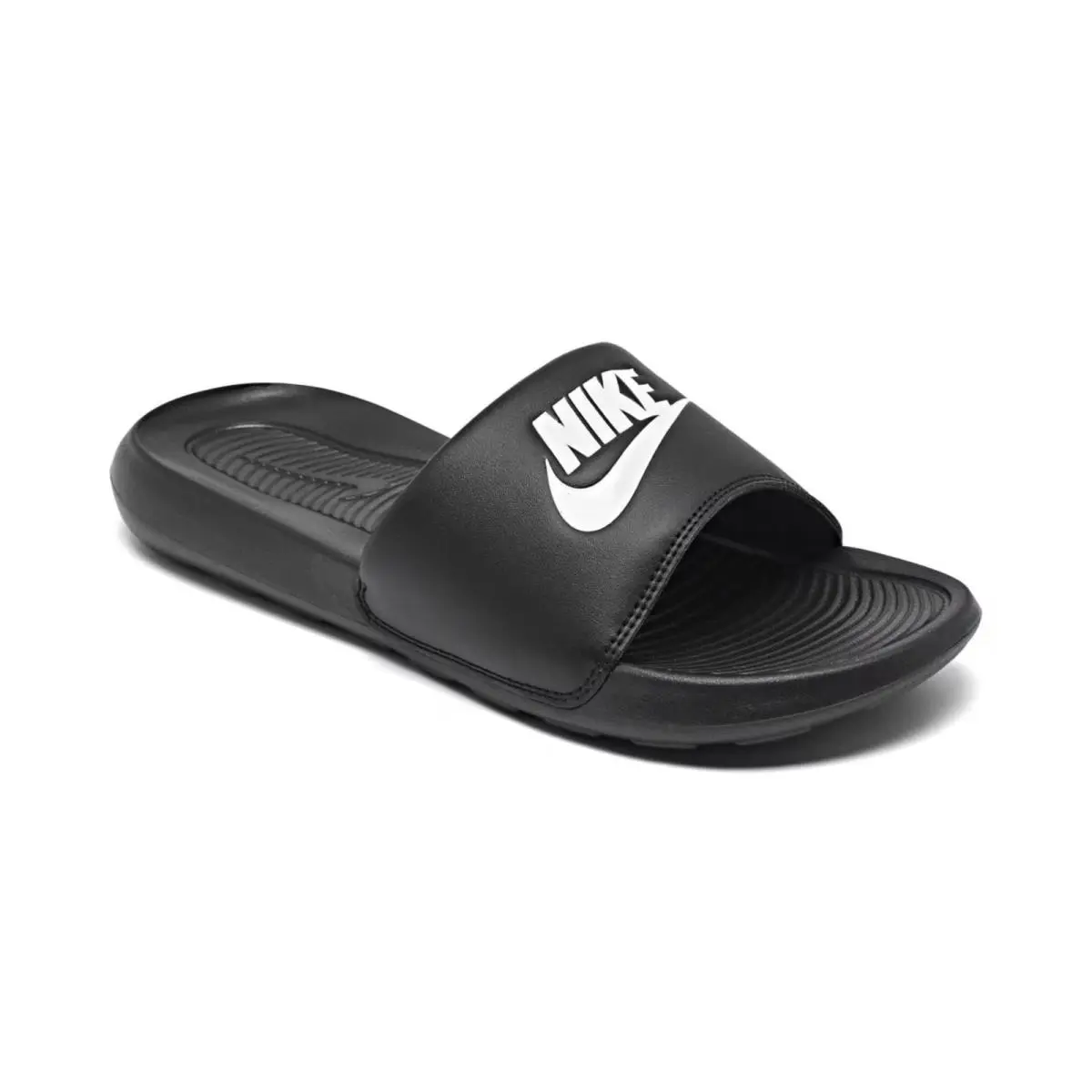 Nike Women`s Victori One Slide Sandals Black White - Black, White