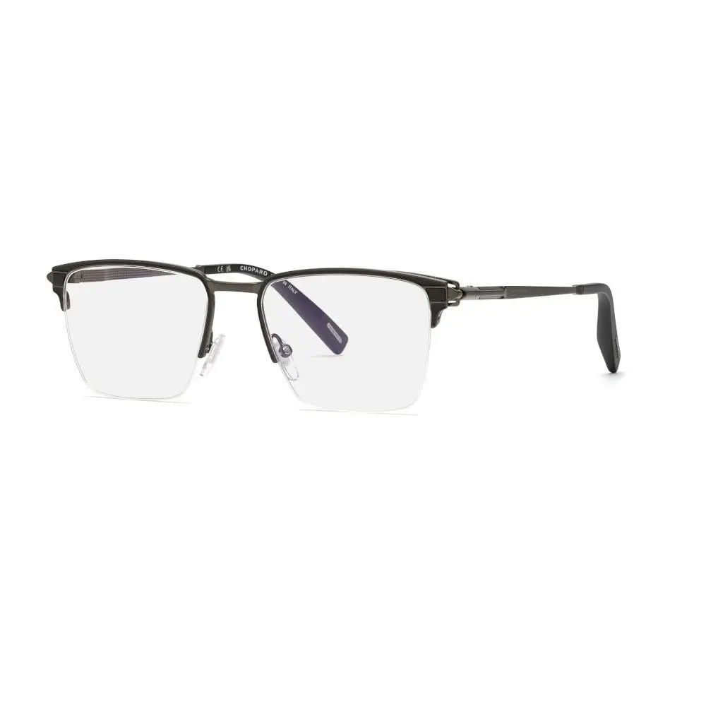 Chopard Men`s 54mm Gunmetal Eyeglasses VCHL20V540K56