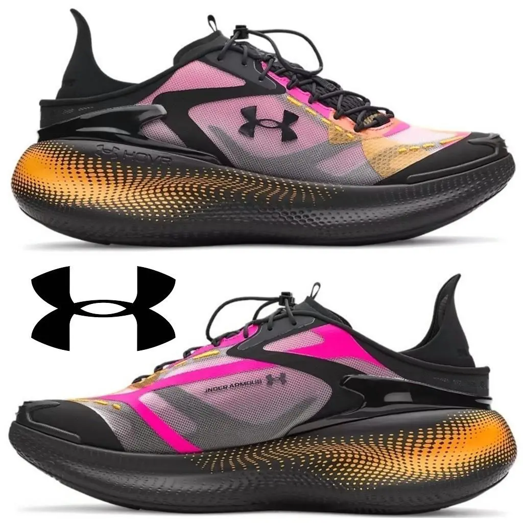 Under Armour Echo Slipspeed™ Shoes Men`s Sneakers Running Comfort Training Sport - Black, Manufacturer: Black / Rebel Pink - 002